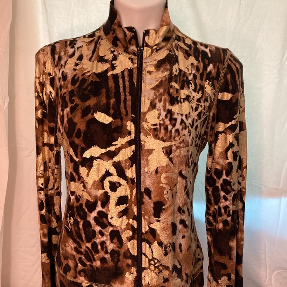 Joseph Ribkoff Jackets & Blazers - Joseph Ribkoff Leopard Print Zip-Up Jacket